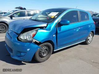 2015 Mitsubishi Mirage DE with VIN ML32A3HJ0FH048440, listed as a IAAI auction lot 41857728 with 55900 miles. Bid and sale history available at carsss.com. Image 18.