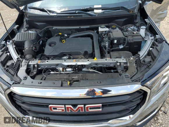 2024 GMC Terrain SLE with VIN 3GKALMEG7RL396649, listed as a Copart auction lot 54423435 with 3,411 mi miles and Salvage title. Bid and sale history available at DreamBid. Image 12.