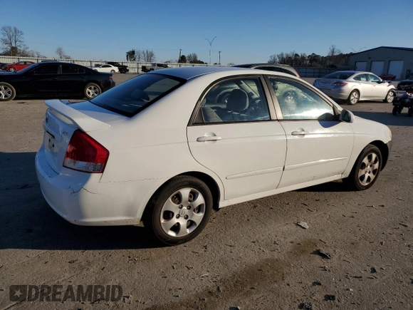 2009 Kia Spectra EX z VIN KNAFE222395623700, wystawiony jako Copart lot #86279424 z przebiegiem 195 991 mil mil oraz Szkoda całkowita • Salvage title. Historia ofert i sprzedaży dostępna na DreamBid. Obrazek 3.