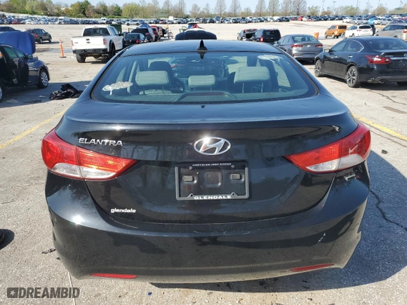 2013 Hyundai Elantra Limited with VIN KMHDH4AE9DU009849, listed as a Copart auction lot 52006695 with 103,673 mi miles and Salvage Title. Bid and sale history available at carsss.com. Image 6.
