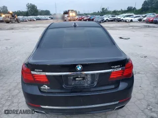 2013 BMW 7 Series 750i xDrive with VIN WBAYB6C55DC998073, listed as a Copart auction lot 67552004 with 0 mi miles and Salvage Title. Bid and sale history available at carsss.com. Image 6.
