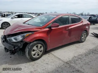 2016 Hyundai Elantra SE with VIN 5NPDH4AE3GH667086, listed as a Copart auction lot 46529045 with 138,200 mi miles and Salvage Title. Bid and sale history available at carsss.com. Image 1.