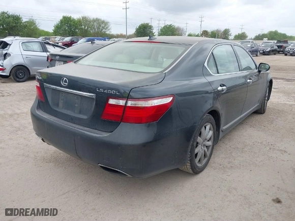 2007 Lexus LS 460 LWB with VIN JTHGL46F475000913, listed as a IAAI auction lot 41878241 with 241,359 mi miles. Bid and sale history available at carsss.com. Image 4.