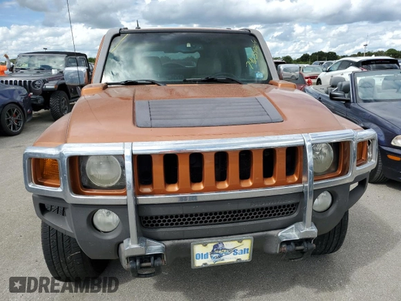 2007 Hummer H3 SUV with VIN 5GTDN13E378128088, listed as a Copart auction lot 74634754 with 0 mi miles and Salvage Title. Bid and sale history available at carsss.com. Image 5.