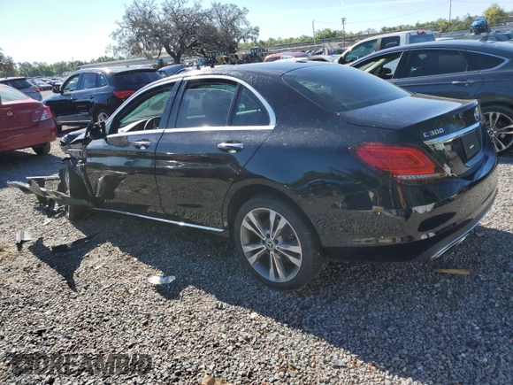 2021 Mercedes-Benz C 300 with VIN W1KWF8DB1MR605185, listed as a Copart auction lot 49703095 with Not provided miles and Non repairable. Bid and sale history available at DreamBid. Image 2.