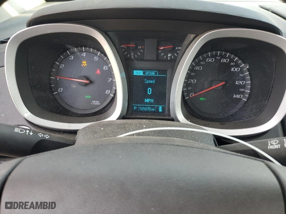 2015 Chevrolet Equinox LS with VIN 2GNALAEK0F6159412, listed as a Copart auction lot 52561125 with 105,835 mi miles and Salvage Title. Bid and sale history available at carsss.com. Image 9.