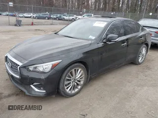 2021 Infiniti Q50 Luxe with VIN JN1EV7BR7MM752310, listed as a IAAI auction lot 41883293 with 20,268 mi miles and . Bid and sale history available at carsss.com. Image 16.