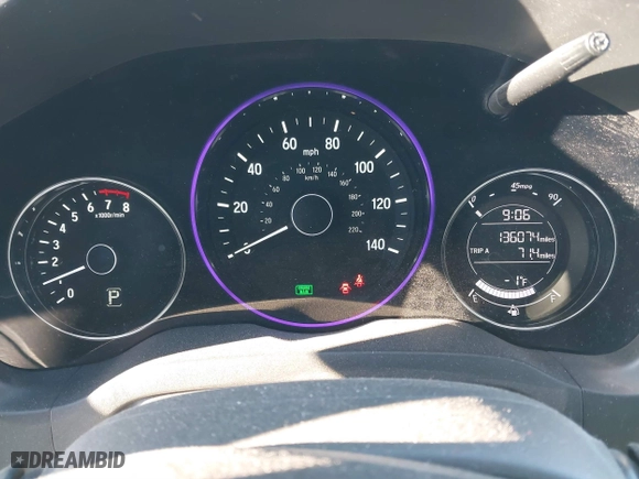 2016 Honda HR-V LX with VIN 3CZRU6H32GM732807, listed as a IAAI auction lot 41522896 with 136,074 mi miles. Bid and sale history available at carsss.com. Image 7.