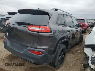 2017 Jeep Cherokee Sport with VIN 1C4PJLAB1HW571728, listed as a Copart auction lot 51179785 with 186,498 mi miles and Salvage Title. Bid and sale history available at carsss.com. Image 3.