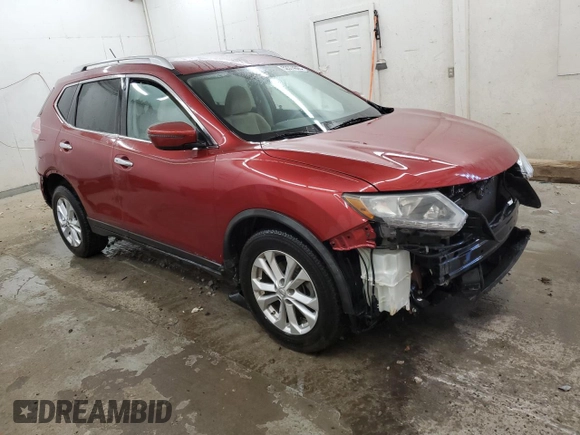 2016 Nissan Rogue S with VIN KNMAT2MTXGP653061, listed as a Copart auction lot 52374665 with 140,219 mi miles and Salvage Title. Bid and sale history available at carsss.com. Image 4.