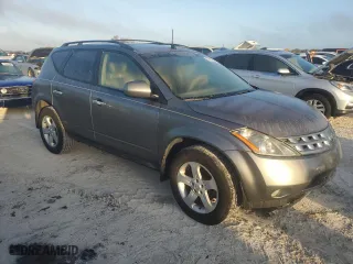 2005 Nissan Murano SL with VIN JN8AZ08T05W315611, listed as a Copart auction lot 77487264 with 0 mi miles and Salvage Title. Bid and sale history available at carsss.com. Image 4.