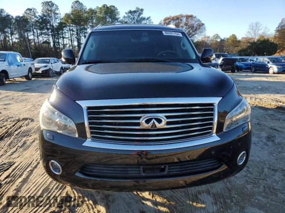 2012 Infiniti QX56 7-passenger with VIN JN8AZ2NE5C9021604, listed as a Copart auction lot 80391754 with 169,913 mi miles and Clean Title. Bid and sale history available at carsss.com. Image 5.