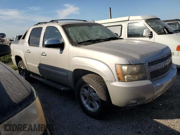 2007 Chevrolet Avalanche LT w/3LT with VIN 3GNEC120X7G293726, listed as a Copart auction lot 75201444 with 0 mi miles and Salvage Title. Bid and sale history available at carsss.com. Image 4.