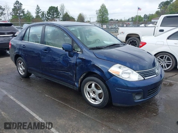 2007 Nissan Versa 1.8 SL with VIN 3N1BC11E67L420474, listed as a IAAI auction lot 41887735 with 199,094 mi miles. Bid and sale history available at carsss.com. Image 1.
