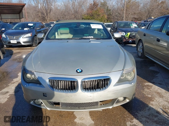 2004 BMW 6 Series 645Ci with VIN WBAEK73404B320188, listed as a IAAI auction lot 41341111 with 126,233 mi miles. Bid and sale history available at carsss.com. Image 6.