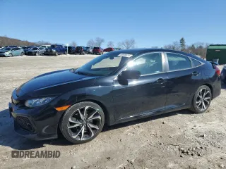 2018 Honda Civic Si with VIN 2HGFC1E50JH705875, listed as a Copart auction lot 49696525 with 105,061 mi miles and Salvage Title. Bid and sale history available at DreamBid. Image 1.