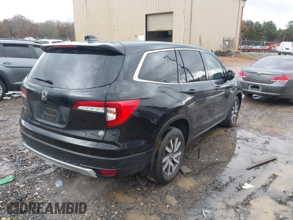 2019 Honda Pilot EX-L z VIN 5FNYF5H56KB016304, wystawiony jako IAAI lot #41072939 z przebiegiem 105 592 mil mil oraz . Historia ofert i sprzedaży dostępna na DreamBid. Obrazek 4.