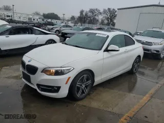2017 BMW 2 Series 230i with VIN WBA2F9C38HV665032, listed as a Copart auction lot 87317874 with 54,928 mi miles and Salvage Title. Bid and sale history available at carsss.com. Image 1.