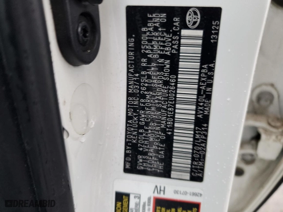 2014 Toyota Avalon Hybrid Limited with VIN 4T1BD1EB7EU026460, listed as a Copart auction lot 51517535 with 174,176 mi miles and Salvage Title. Bid and sale history available at carsss.com. Image 13.