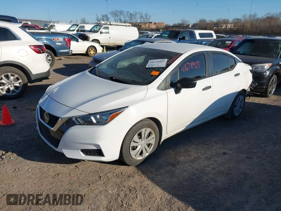 2020 Nissan Versa S with VIN 3N1CN8DV0LL806403, listed as a IAAI auction lot 41678907 with 73,427 mi miles. Bid and sale history available at carsss.com. Image 2.