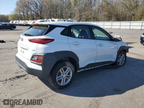 2018 Hyundai Kona SE with VIN KM8K1CAA7JU148263, listed as a Copart auction lot 53113385 with Not Provided miles and Salvage Title. Bid and sale history available at DreamBid. Image 3.