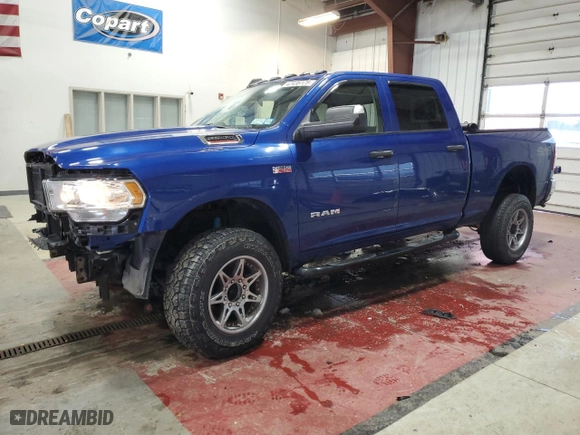 2019 Ram 2500 Tradesman with VIN 3C6UR5CJ2KG595240, listed as a Copart auction lot 42436125 with 55,358 mi miles and Salvage Title. Bid and sale history available at carsss.com. Image 1.