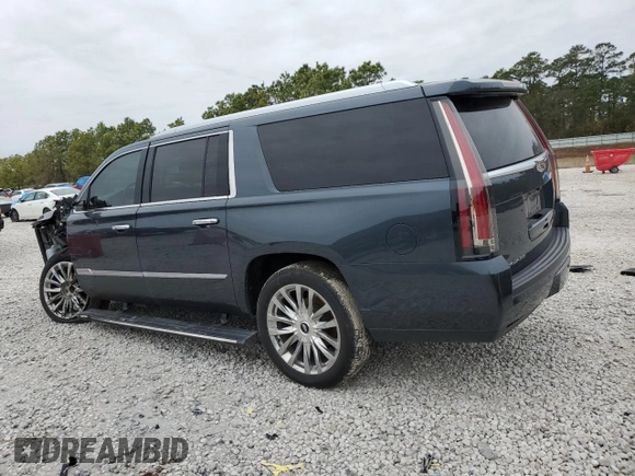 2019 Cadillac Escalade ESV Premium Luxury z VIN 1GYS3JKJ9KR355933, wystawiony jako Copart lot #88792285 z przebiegiem 109 272 mil mil oraz Czysty tytuł • Clean title. Historia ofert i sprzedaży dostępna na DreamBid. Obrazek 2.