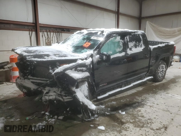2021 GMC Sierra 1500 AT4 with VIN 3GTP9EEL7MG447852, listed as a Copart auction lot 44770625 with 29,832 mi miles and Salvage Title. Bid and sale history available at carsss.com. Image 1.