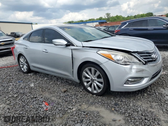 2014 Hyundai Azera Limited with VIN KMHFH4JG1EA376452, listed as a Copart auction lot 59703095 with 124,801 mi miles and Salvage title. Bid and sale history available at DreamBid. Image 4.