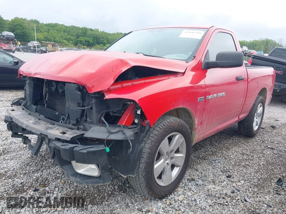 2012 Ram 1500 Express with VIN 3C6JD6AT4CG117768, listed as a IAAI auction lot 42456799 with 137,746 mi miles and . Bid and sale history available at DreamBid. Image 2.