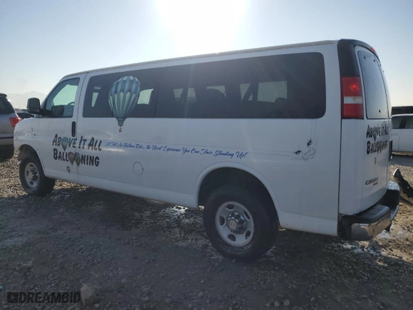 2013 Chevrolet Express Passenger LT with VIN 1GAZG1FG3D1170584, listed as a Copart auction lot 42455225 with 125,611 mi miles and Salvage Title. Bid and sale history available at carsss.com. Image 2.