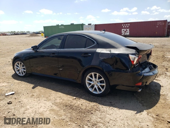 2012 Lexus IS 250 with VIN JTHBF5C25C5180261, listed as a Copart auction lot 62020035 with 157,465 mi miles and Salvage title. Bid and sale history available at DreamBid. Image 2.
