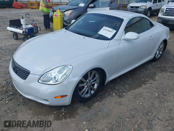 2002 Lexus SC 430 with VIN JTHFN48Y820027848, listed as a IAAI auction lot 42410697 with 151,582 mi miles and . Bid and sale history available at DreamBid. Image 21.