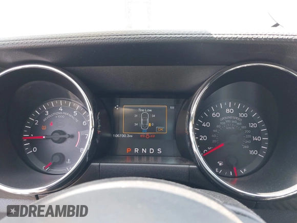 2015 Ford Mustang V6 with VIN 1FA6P8AM1F5342967, listed as a IAAI auction lot 42164817 with 106,700 mi miles and . Bid and sale history available at DreamBid. Image 7.