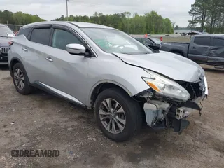 2016 Nissan Murano S with VIN 5N1AZ2MG9GN120028, listed as a IAAI auction lot 41964592 with 162,906 mi miles and . Bid and sale history available at carsss.com. Image 1.