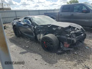 2017 Chevrolet Corvette Z06 2LZ with VIN 1G1YS2D62H5601229, listed as a Copart auction lot 66665184 with 0 mi miles and Salvage Title. Bid and sale history available at carsss.com. Image 4.