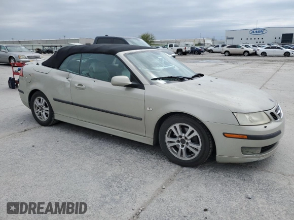 2006 Saab 9-3 with VIN YS3FD75Y466001592, listed as a Copart auction lot 51173465 with 160,026 mi miles and Salvage Title. Bid and sale history available at carsss.com. Image 4.