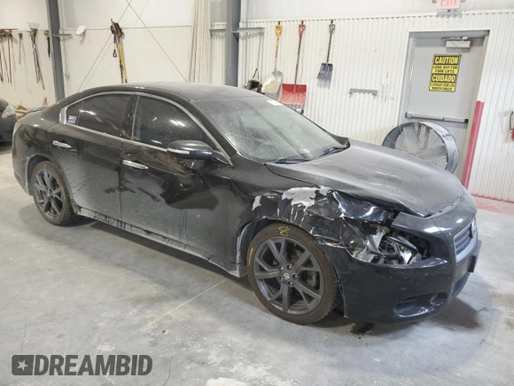 2013 Nissan Maxima SV with VIN 1N4AA5AP2DC813053, listed as a Copart auction lot 57273665 with 106,436 mi miles and Salvage title. Bid and sale history available at DreamBid. Image 4.