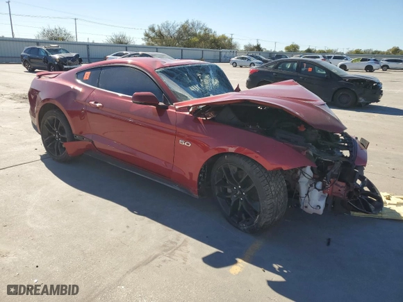 2022 Ford Mustang GT with VIN 1FA6P8CF5N5147130, listed as a Copart auction lot 80688704 with 0 miles and Salvage Title. Bid and sale history available at carsss.com. Image 4.