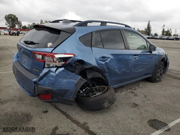 2021 Subaru Crosstrek Sport with VIN JF2GTHSC8MH238991, listed as a Copart auction lot 53547075 with 30,854 mi miles and Salvage Title. Bid and sale history available at carsss.com. Image 3.