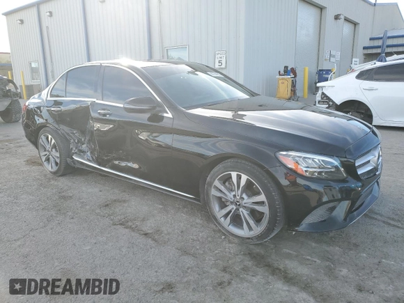 2020 Mercedes-Benz C with VIN WDDWF8DB2LR563401, listed as a Copart auction lot 87764985 with 46,262 mi miles and Salvage Title. Bid and sale history available at carsss.com. Image 4.