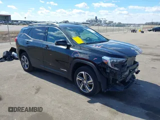 2019 GMC Terrain SLT with VIN 3GKALVEV3KL368549, listed as a IAAI auction lot 41861362 with 118,522 mi miles. Bid and sale history available at carsss.com. Image 1.