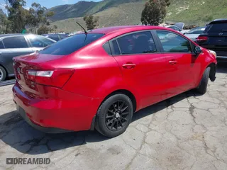 2016 Kia Rio EX with VIN KNADN4A37G6586820, listed as a IAAI auction lot 41948092 with 107,497 mi miles. Bid and sale history available at carsss.com. Image 4.