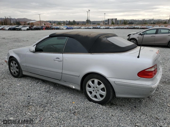 2003 Mercedes-Benz CLK-Class 3.2L with VIN WDBLK65G83T142291, listed as a Copart auction lot 84866654 with 188,133 mi miles and Salvage Title. Bid and sale history available at carsss.com. Image 2.
