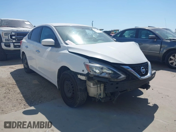 2019 Nissan Sentra S with VIN 3N1AB7AP5KY203397, listed as a IAAI auction lot 41783825 with 101,587 mi miles. Bid and sale history available at carsss.com. Image 1.