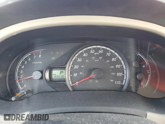 2012 Toyota Sienna with VIN 5TDZK3DC2CS258111, listed as a Copart auction lot 49715235 with 189,536 mi miles and Salvage Title. Bid and sale history available at carsss.com. Image 9.