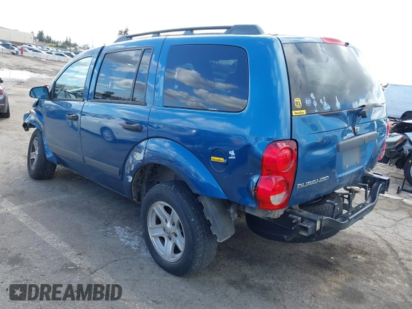 2006 Dodge Durango SXT with VIN 1D4HD38N16F140110, listed as a IAAI auction lot 41592651 with 154,236 mi miles and . Bid and sale history available at DreamBid. Image 3.