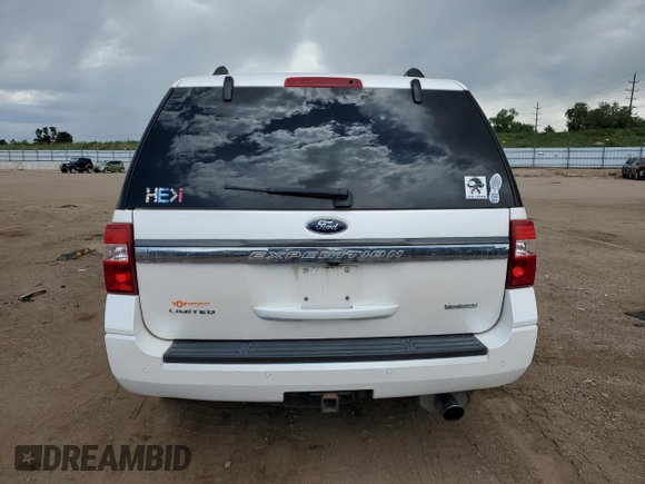 2017 Ford Expedition Limited с VIN 1FMJU2AT8HEA72944, выставлен на аукционе Copart как лот 59773655 с пробегом 75 534 миль миль и Списание • Salvage title. История ставок и продаж доступна на DreamBid. Изображение 6.