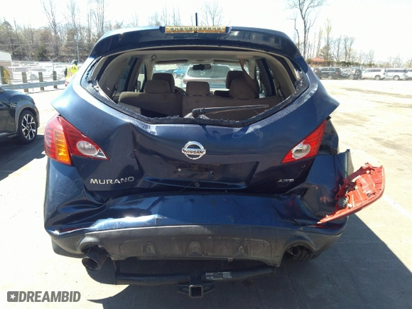 2010 Nissan Murano LE with VIN JN8AZ1MW0AW101671, listed as a IAAI auction lot 41859535 with 188,783 mi miles. Bid and sale history available at carsss.com. Image 6.