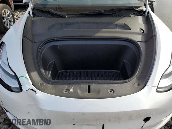 2022 Tesla Model Y Long Range with VIN 7SAYGDEE6NF454386, listed as a Copart auction lot 43506955 with 45,911 mi miles and Salvage Title. Bid and sale history available at DreamBid. Image 12.